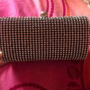 black rhinestone clutch